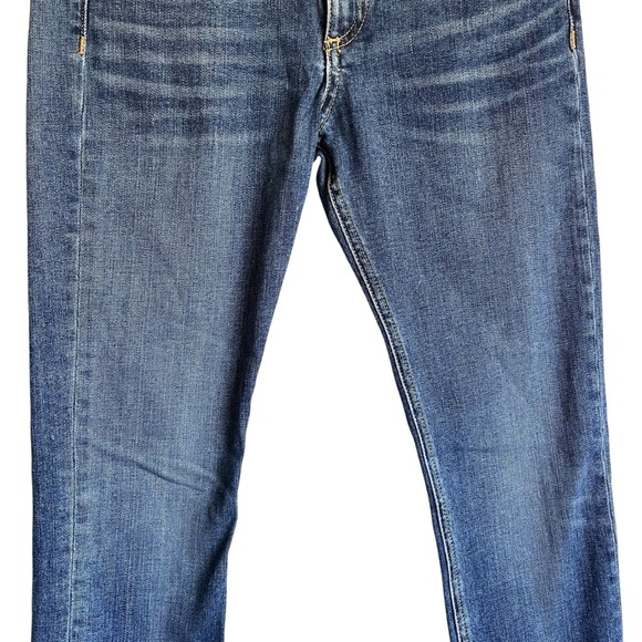 rag & bone CATE STEP HEM SKINNY ANKLE Mid-Rise Jeans In HAMPTON Chewed Hem Sz 26 - Picture 3 of 11